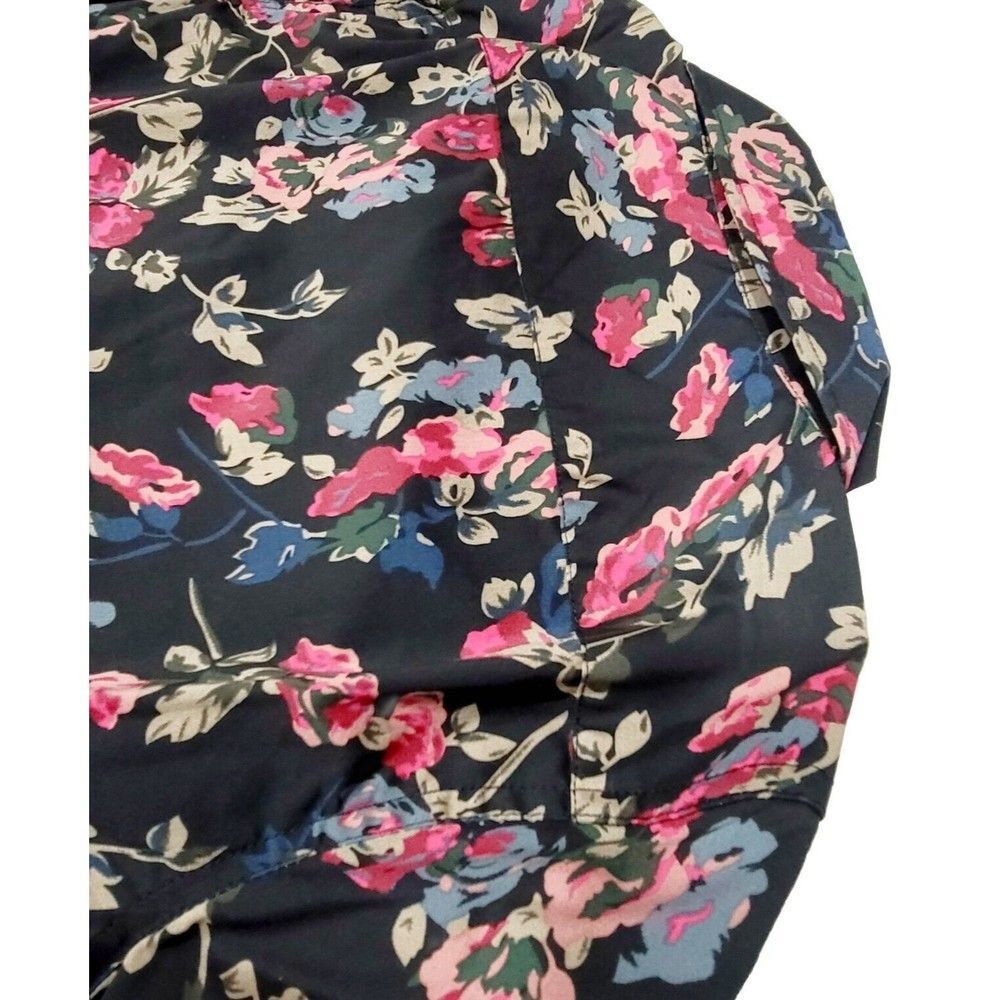 CHAPS Women's Size M Easy Care Button Up No Iron Stretch Modal Floral Blouse - Picture 10 of 16